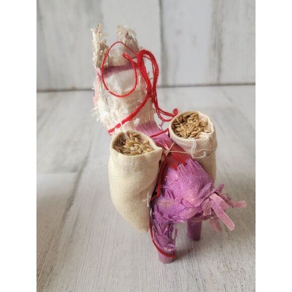 Llama donkey Piñata seed ornament Xmas decor Fiesta - Picture 3 of 8